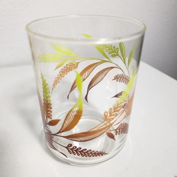 Libbey Vintage MCM Golden Wheat Glasses Juice Glasses-Set of 6 - Picture 3 of 4